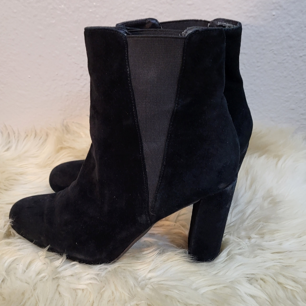 Steve Madden Effect Block Heel Suede Booties - image 4